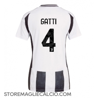 Juventus Federico Gatti #4 Maglia Gara Casa Repliche 2024-25 Donna Maniche Corte